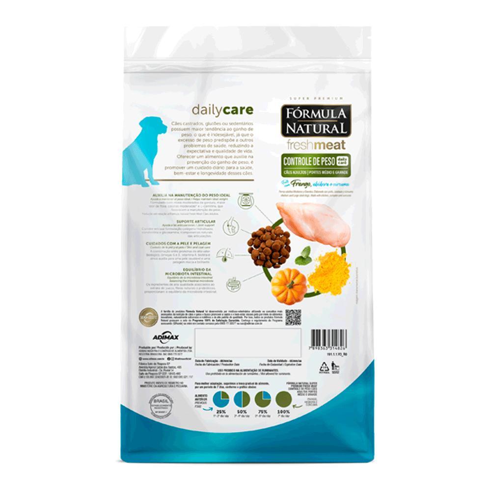 Ração Fórmula Natural Fresh Meat Controle de Peso Cães Médio e Grande Frango - 5