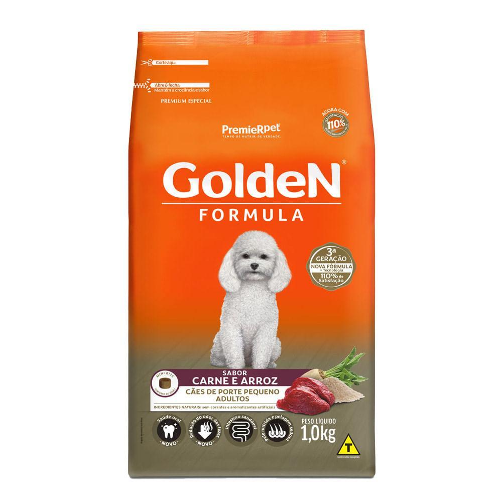Ração Golden Formula Cães Adultos Raças Pequenas Carne e Arroz Mini Bits - 2