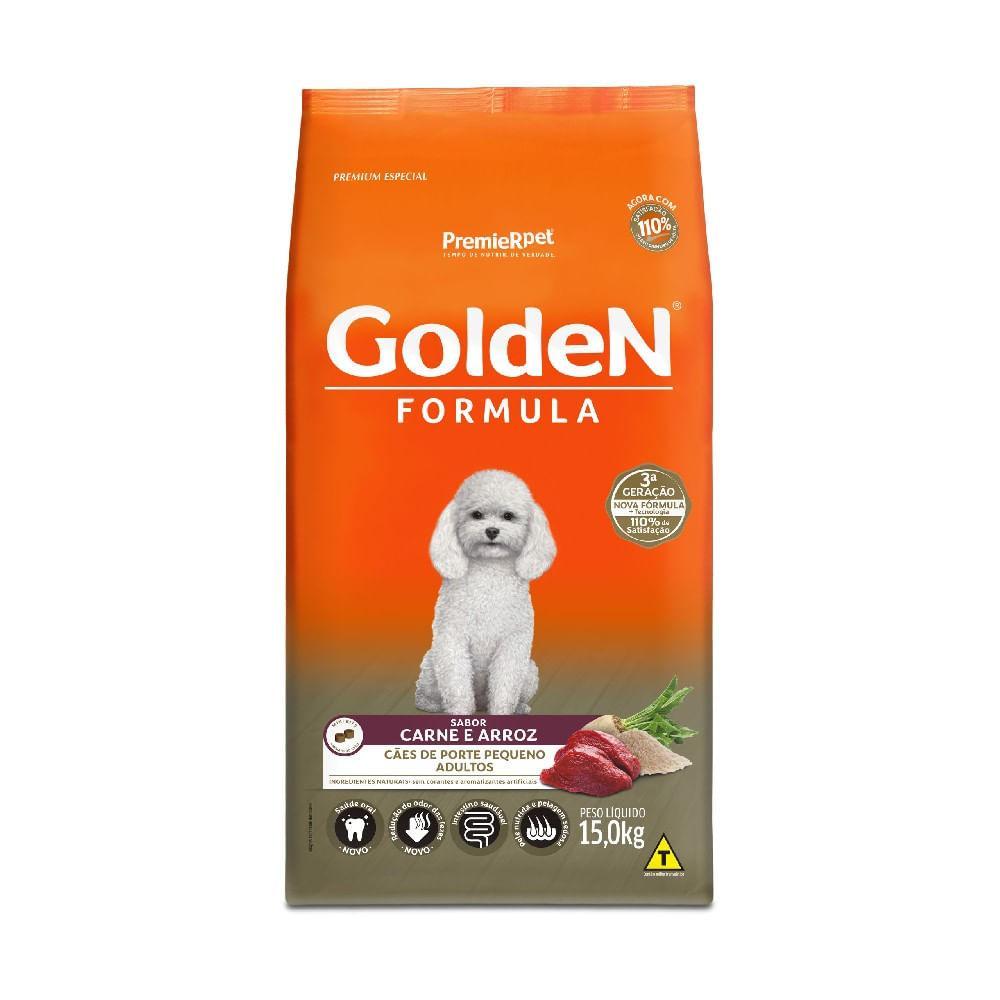Ração Golden Formula Cães Adultos Raças Pequenas Carne e Arroz Mini Bits - 4
