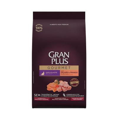 Ração GranPlus Gourmet Gatos Filhotes Salmão e Frango