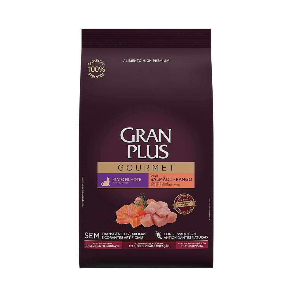 Ração GranPlus Gourmet Gatos Filhotes Salmão e Frango - 2