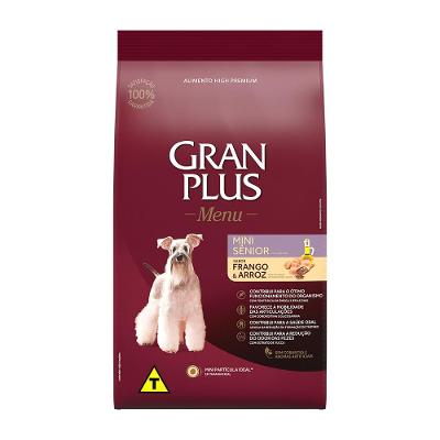 Ração GranPlus Menu Cães Mini Sênior Frango e Arroz