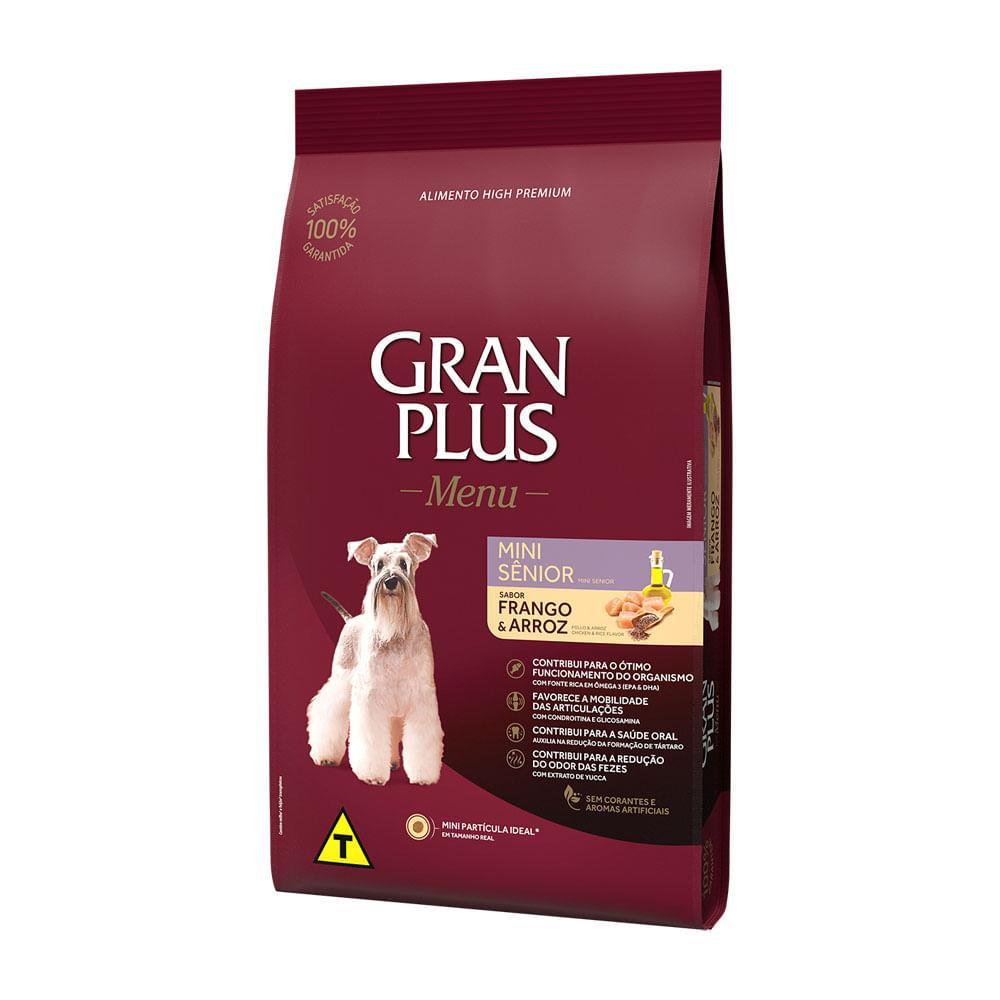Ração GranPlus Menu Cães Mini Sênior Frango e Arroz - 2