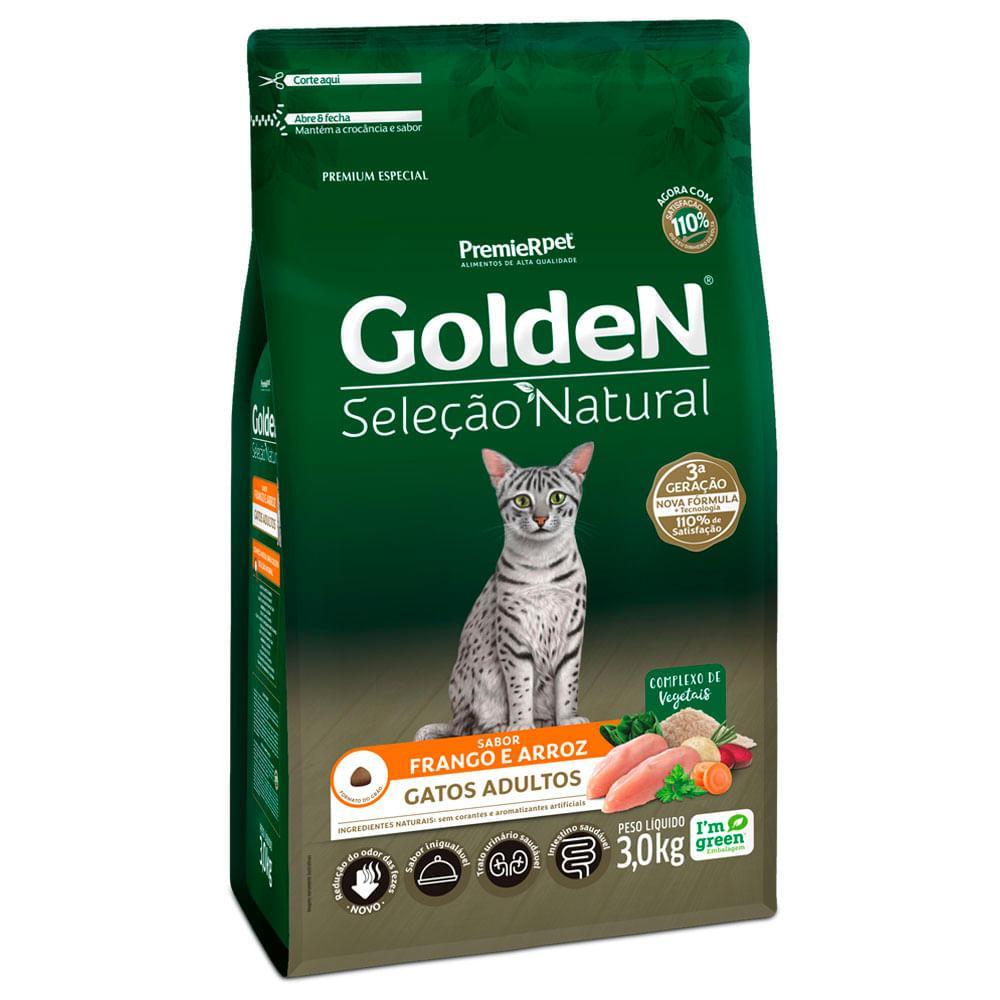 Ração Golden Seleção Natural Gatos Adultos Frango e Arroz - 2