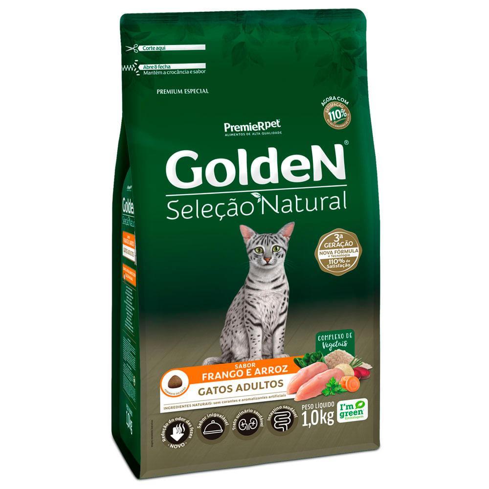 Ração Golden Seleção Natural Gatos Adultos Frango e Arroz - 3