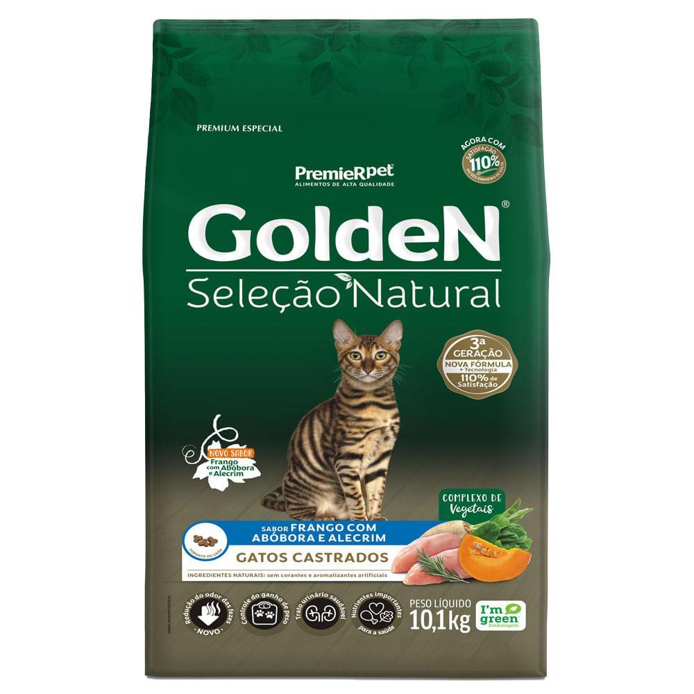 Ração Golden Seleção Natural Gatos Castrados Frango com Abóbora e Alecrim - 6