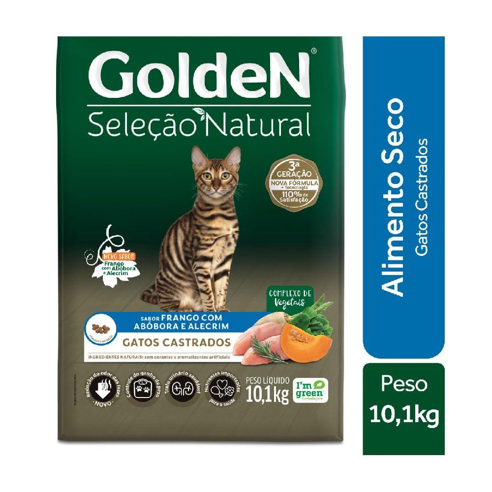 Ração Golden Seleção Natural Gatos Castrados Frango com Abóbora e Alecrim - 7
