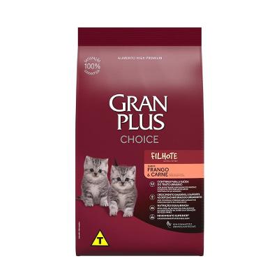 Ração GranPlus Choice Gatos Filhotes Frango e Carne