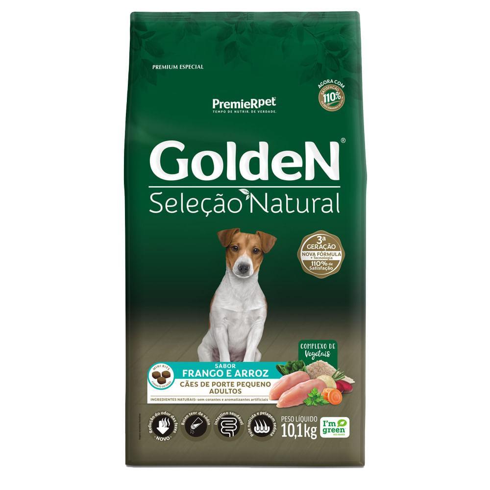 Ração Golden Seleção Natural Cães Adultos Porte Pequeno Frango e Arroz Mini Bits - 3