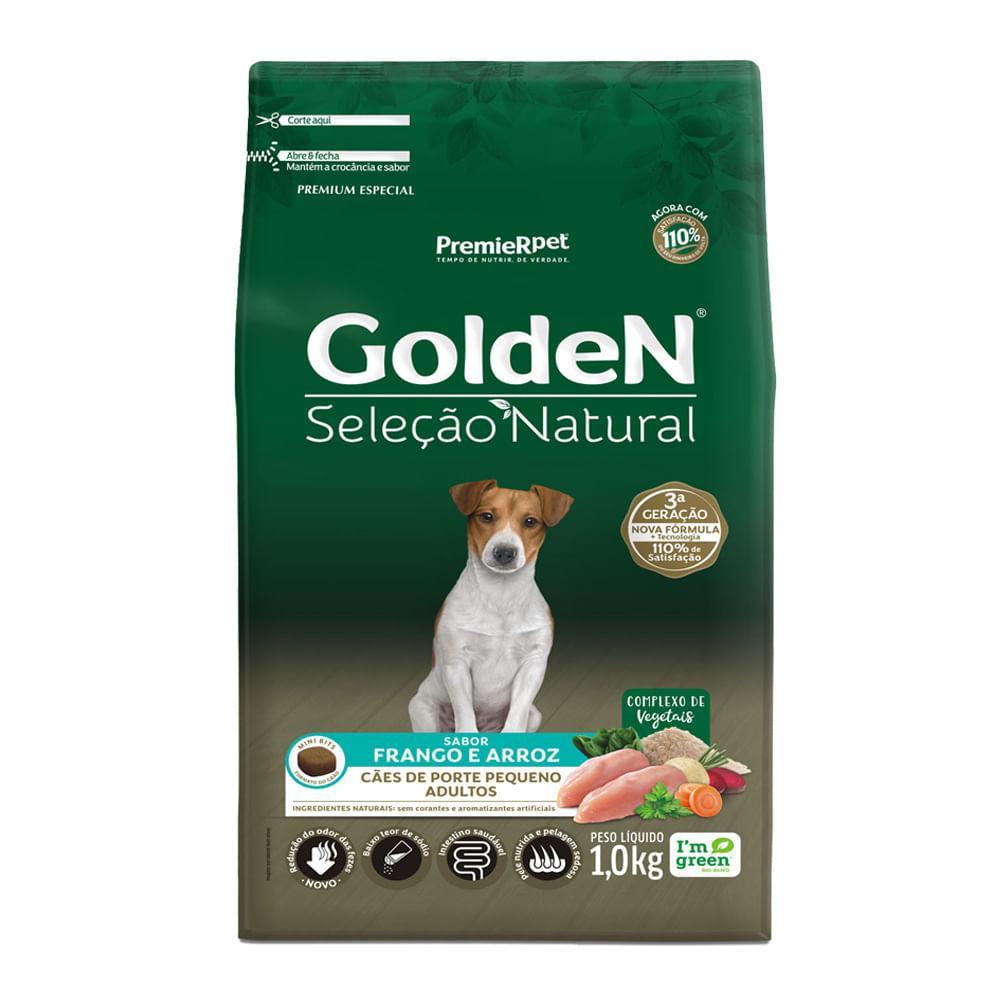 Ração Golden Seleção Natural Cães Adultos Porte Pequeno Frango e Arroz Mini Bits - 5