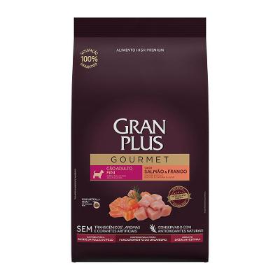 Ração GranPlus Gourmet Cães Adultos Mini Salmão e Frango