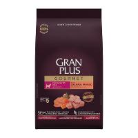 Ração GranPlus Gourmet Cães Adultos Mini Salmão e Frango - 1