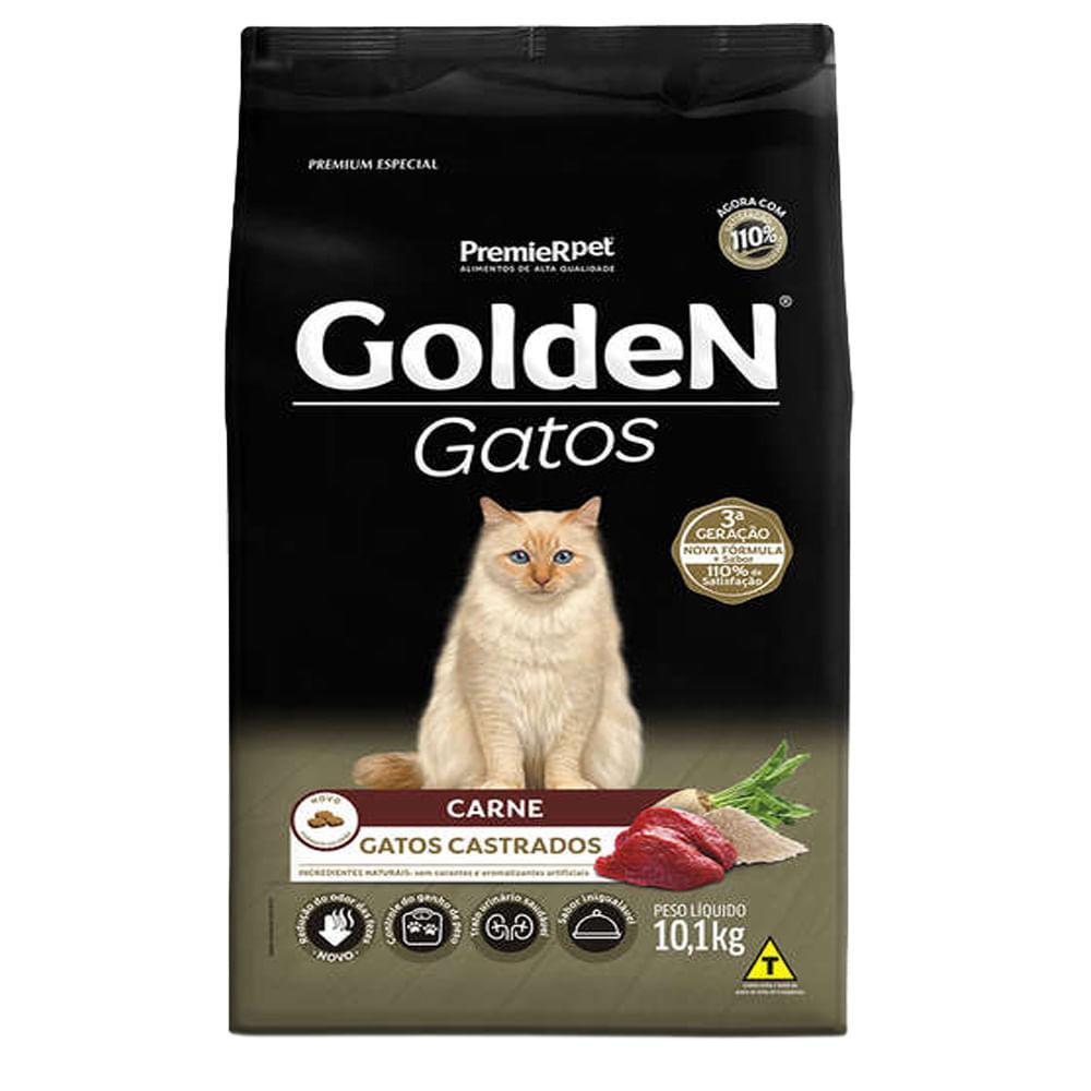 Ração Golden Gatos Castrados Carne - 4