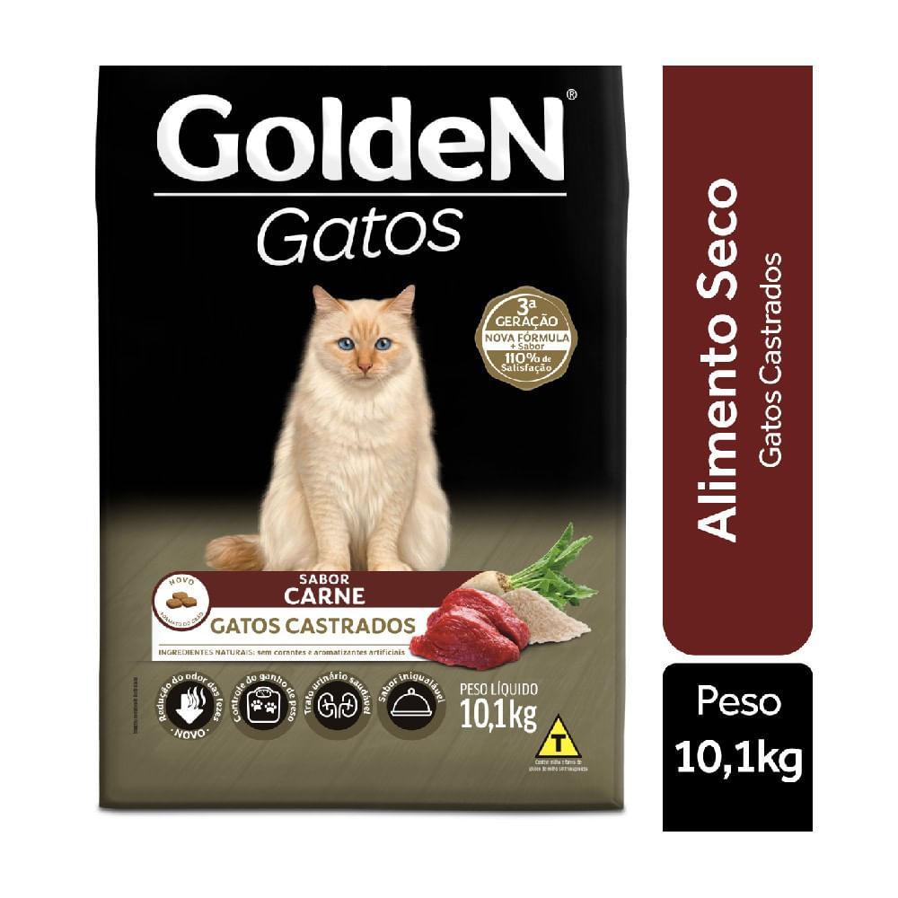 Ração Golden Gatos Castrados Carne - 5