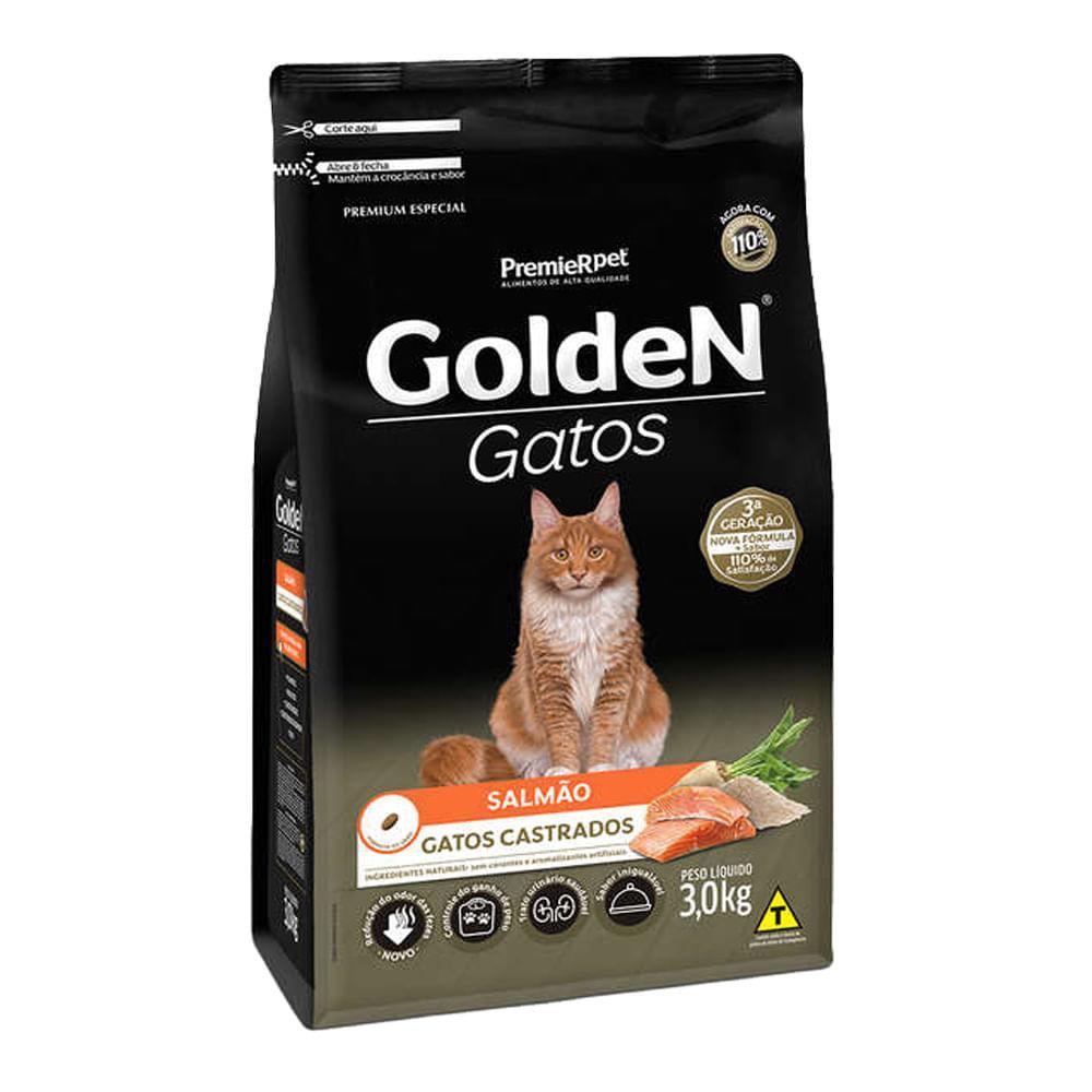 Ração Golden Gatos Castrados Salmão - 5