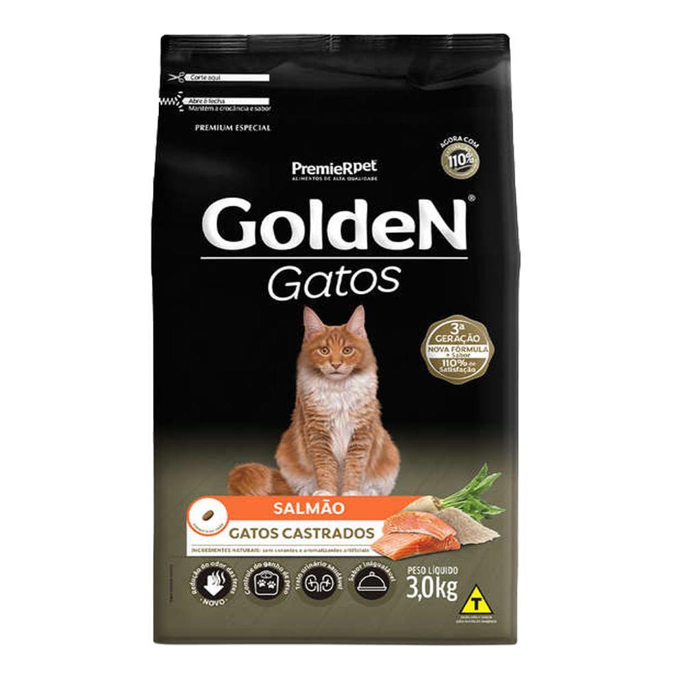 Ração Golden Gatos Castrados Salmão - 6