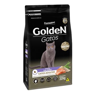 Ração Golden Gatos Adultos Salmão