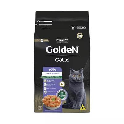 Ração Golden Gatos Adultos Salmão