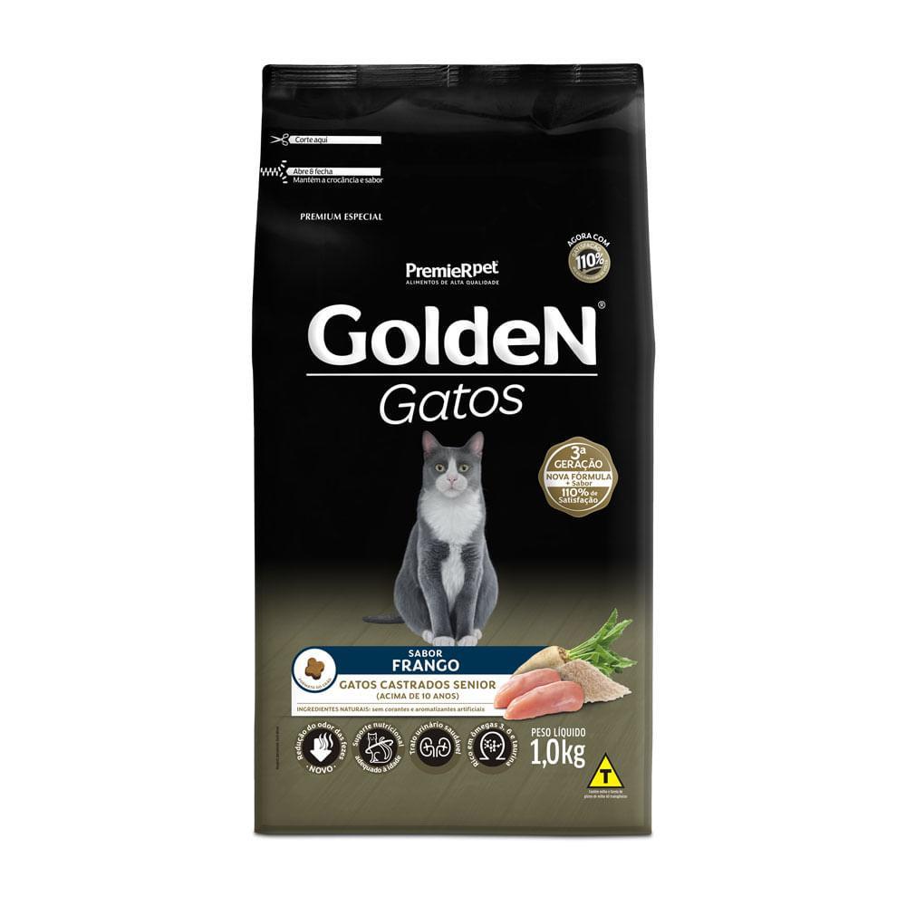 Ração Golden Gatos Castrados Sênior Frango - 4