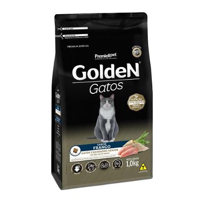 Ração Golden Gatos Castrados Sênior Frango