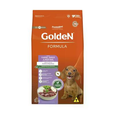 Ração Golden Formula Cães Filhotes Raças Pequenas Carne e Arroz