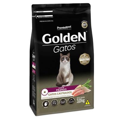 Ração Golden Gatos Castrados Frango