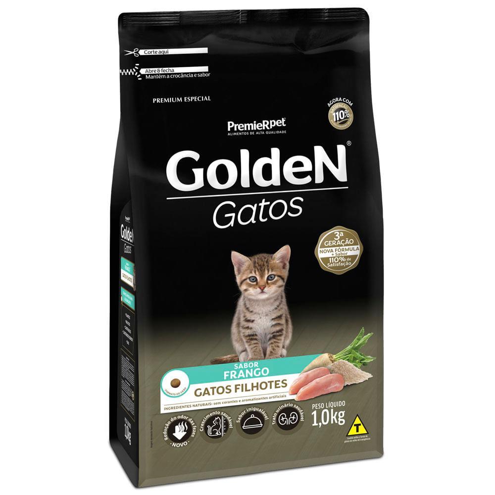 Ração Golden Gatos Filhotes Sabor Frango - 1