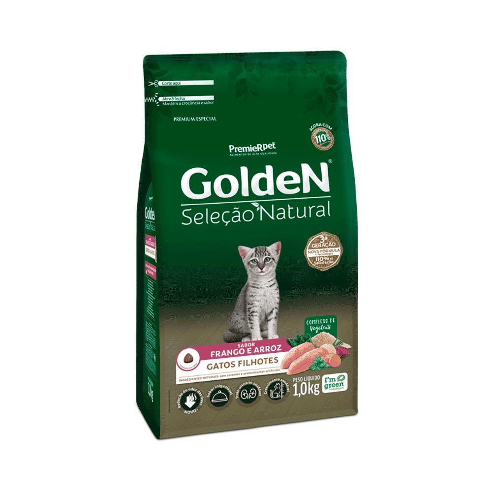 Ração Golden Seleção Natural Gatos Filhotes Frango e Arroz - 1