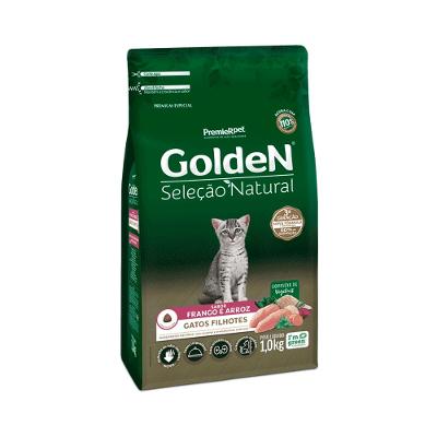 Ração Golden Seleção Natural Gatos Filhotes Frango e Arroz