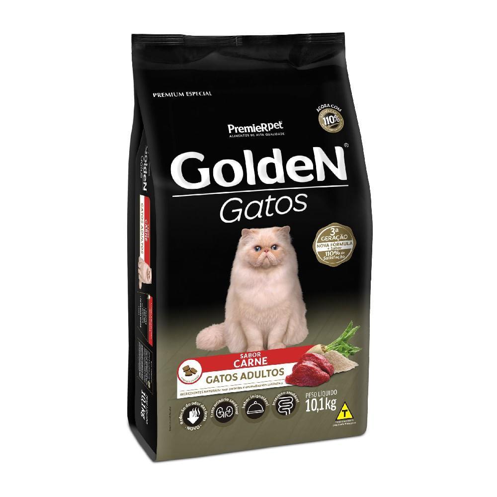 Ração Golden Gatos Adultos Carne - 4