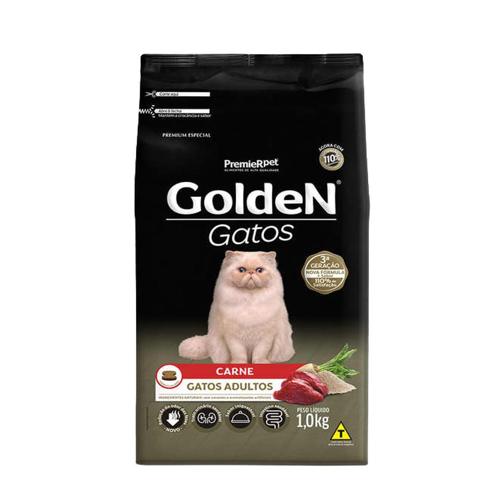Ração Golden Gatos Adultos Carne - 7