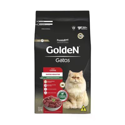 Ração Golden Gatos Adultos Carne