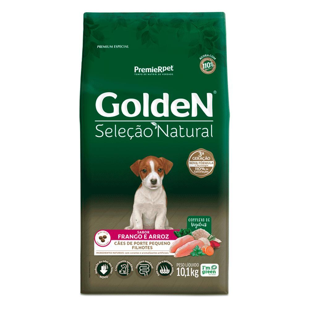Ração Golden Seleção Natural Cães Filhotes Porte Pequeno Frango e Arroz Mini Bits - 6