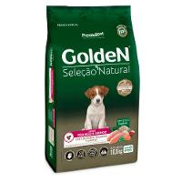 Ração Golden Seleção Natural Cães Filhotes Porte Pequeno Frango e Arroz Mini Bits - 1