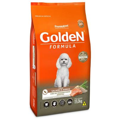 Ração Golden Fórmula Cães Adultos Raças Pequenas Salmão e Arroz