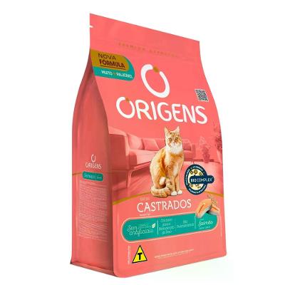 Ração Origens Gatos Castrados Salmão
