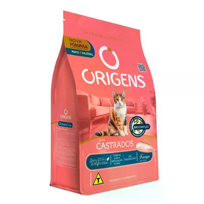Ração Origens Gatos Castrados Frango