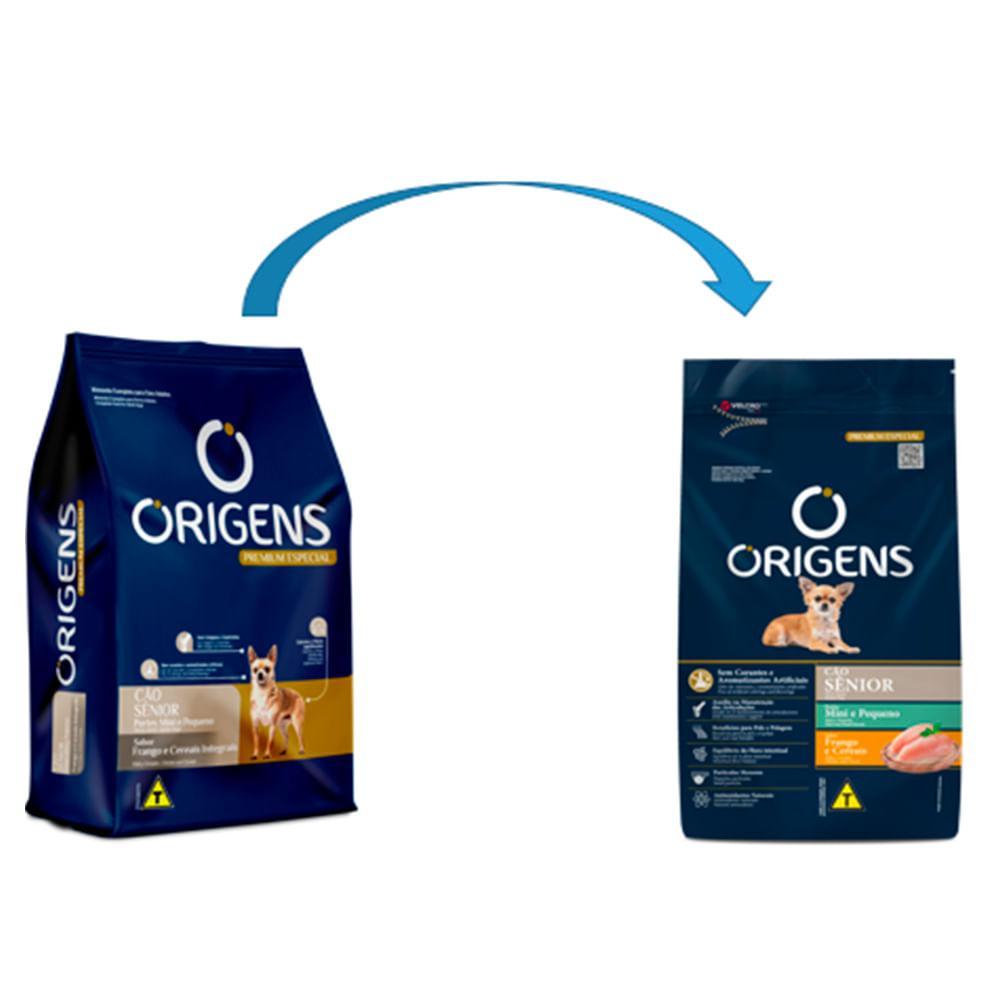 Ração Origens Cães Senior Mini e Pequeno Frango e Cereais - 2
