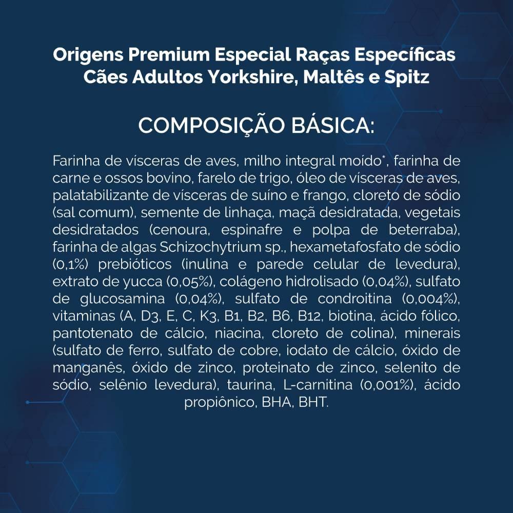Ração Origens Cães Adultos Raças Específicas Yorkshire, Maltês e Spitz - 3