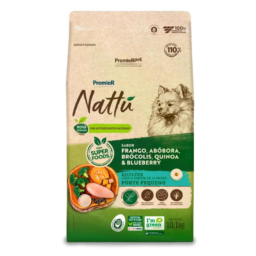Ração Premier Nattu Cães Adultos Pequeno Porte Abóbora - 1