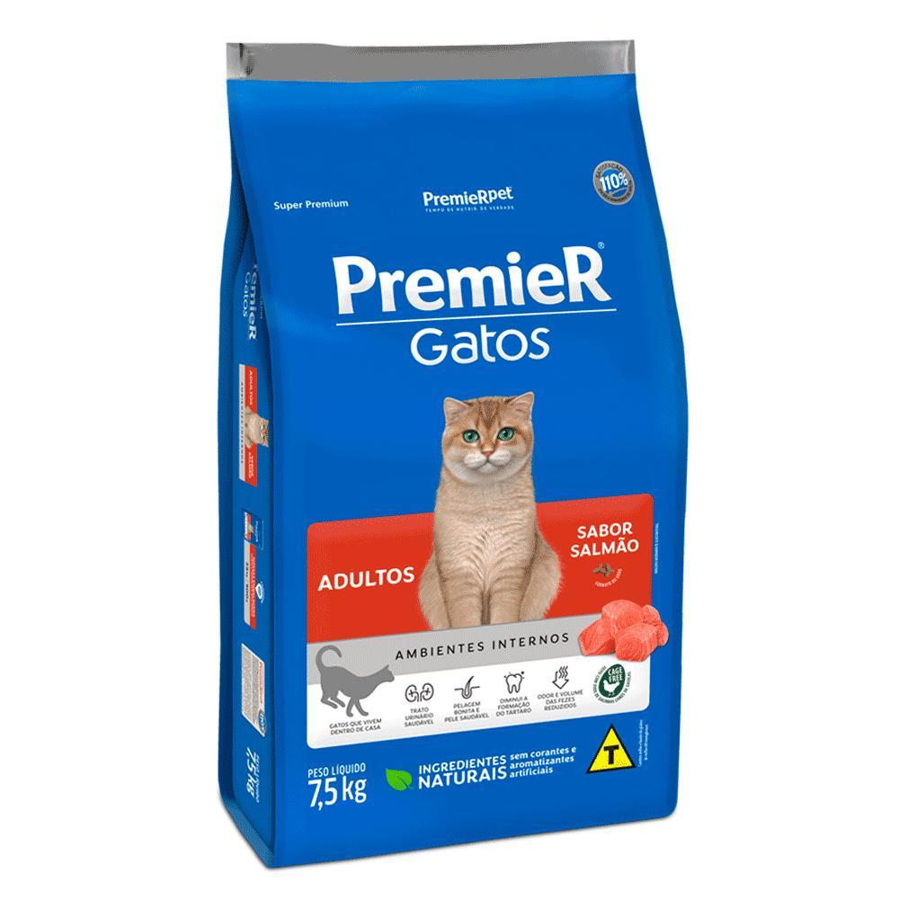 Ração Premier Ambientes Internos Gatos Adultos Salmão - 2