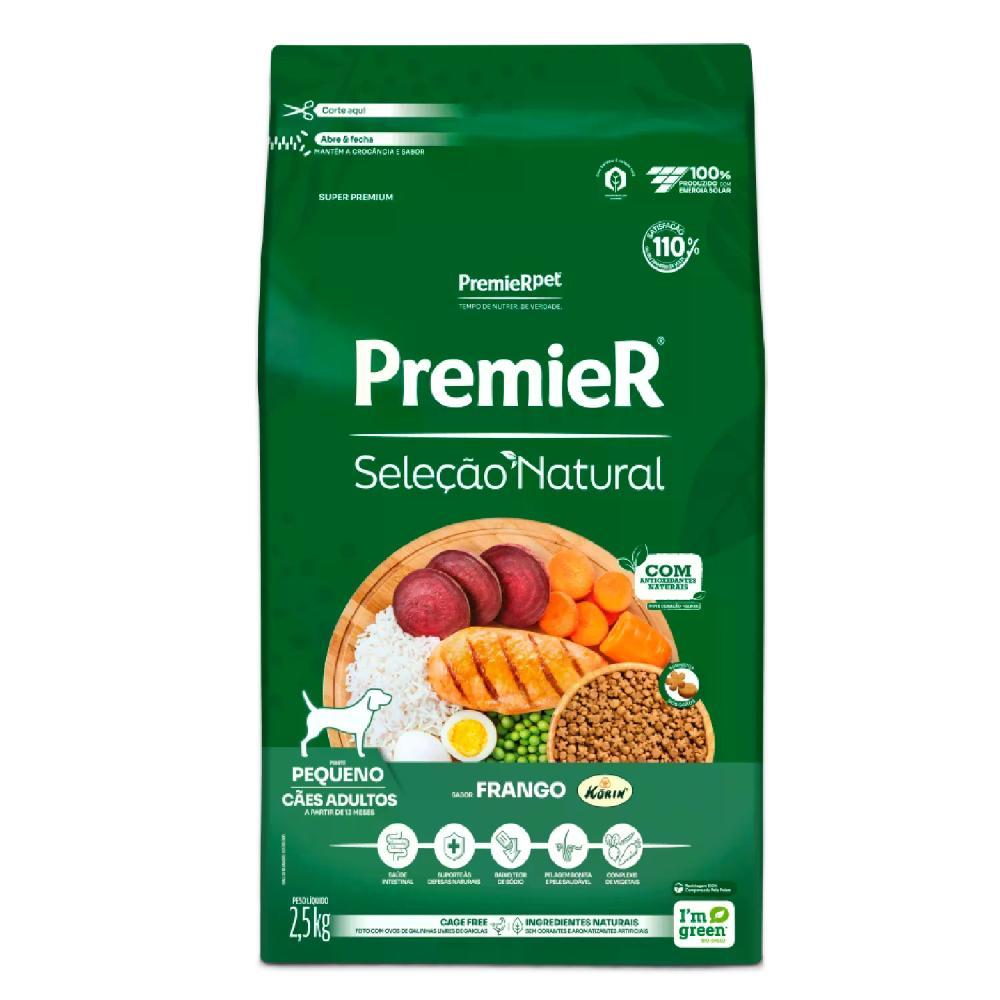 Ração Premier Seleção Natural Cães Adultos Raças Pequenas Frango - 1