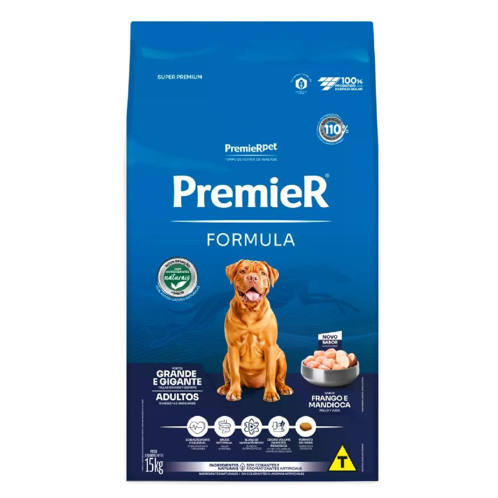 Ração Premier Formula Cães Adultos Raças Grandes e Gigantes Frango e Mandioca - 1