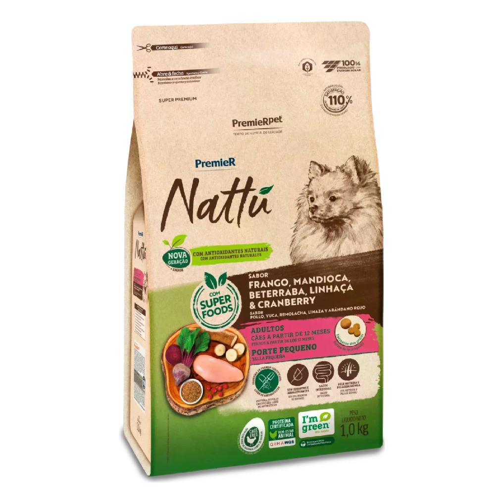 Ração Premier Nattu Cães Adultos Pequeno Porte Mandioca - 2