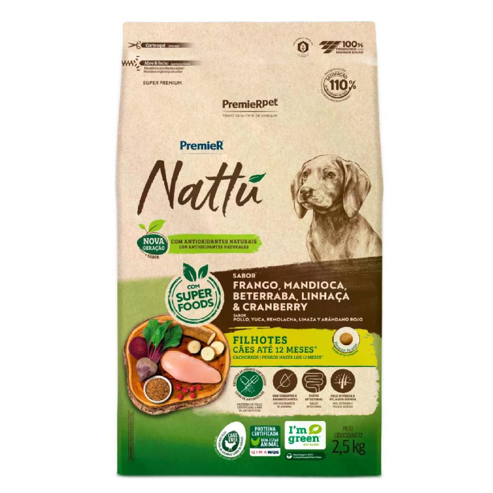 Ração Premier Nattu Cães Filhotes Mandioca - 3