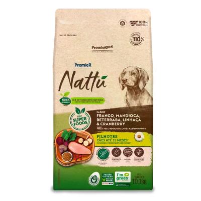 Ração Premier Nattu Cães Filhotes Mandioca