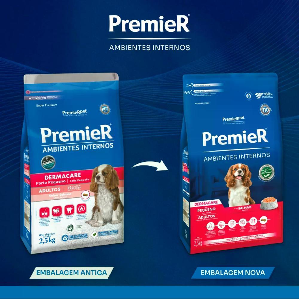 Ração Premier Ambientes Internos Dermacare Cães Adultos Raças Pequenas Salmão - 8