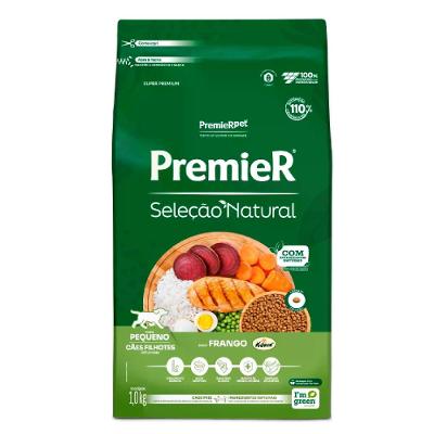 Ração Premier Seleção Natural Cães Filhotes Raças Pequenas Frango
