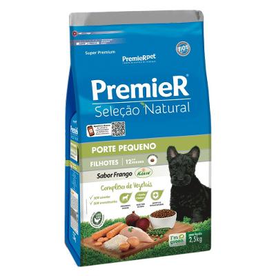 Ração Premier Seleção Natural Cães Filhotes Raças Pequenas Frango