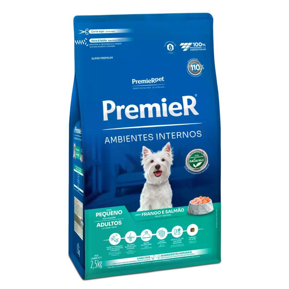 Ração Premier Ambientes Internos Cães Adultos Raças Pequenas Frango e Salmão - 5